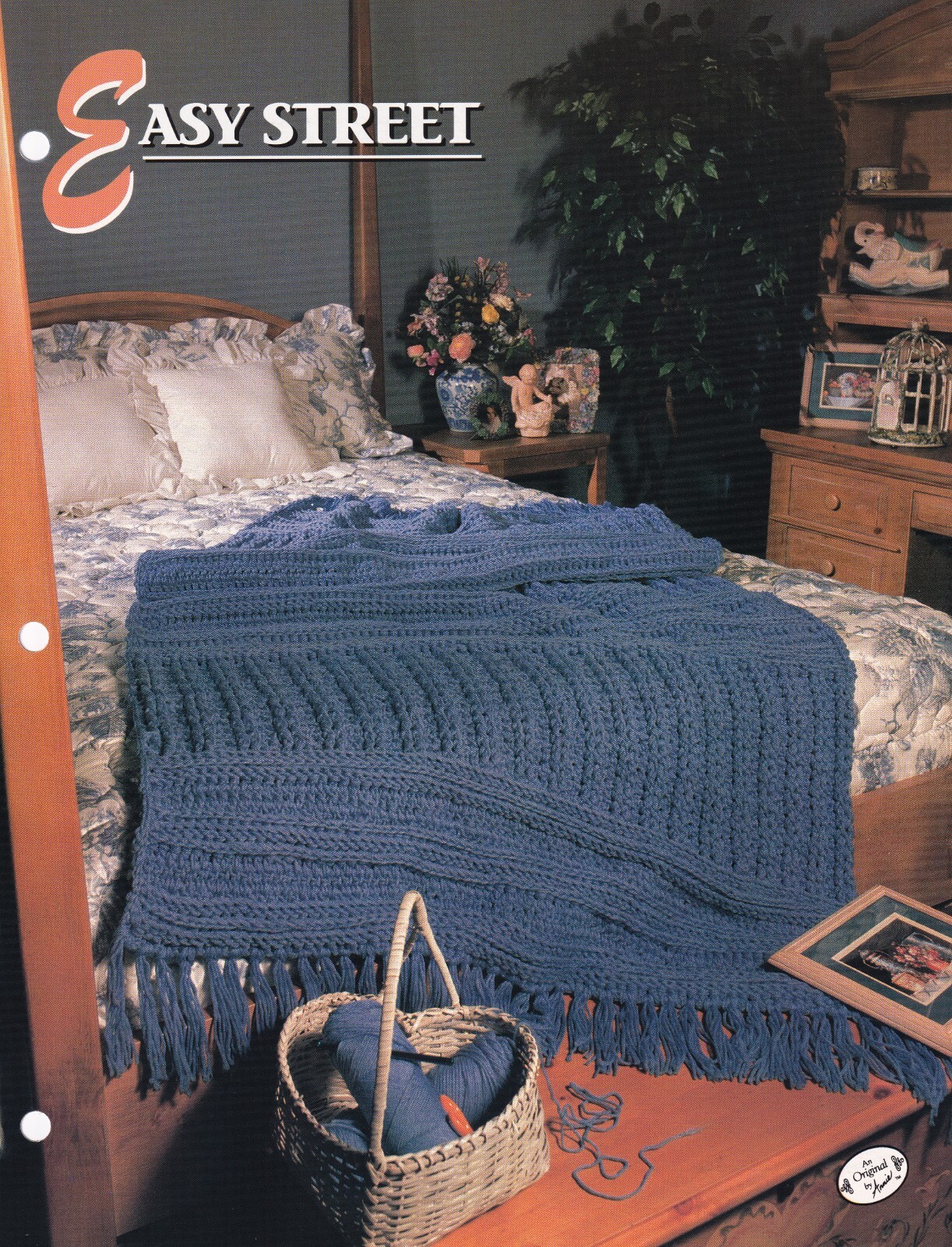 Annie's Crochet Afghan EASY STREET Pattern Leaflet