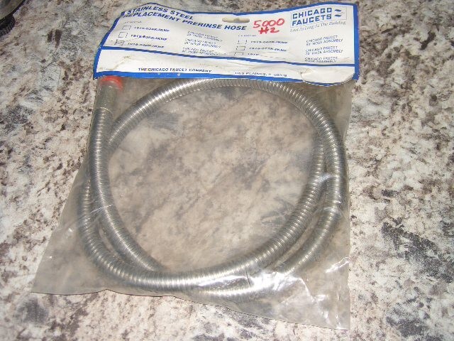 Chicago faucets prerinse hose 48" hose stainless steel hose  1919-048kjknf