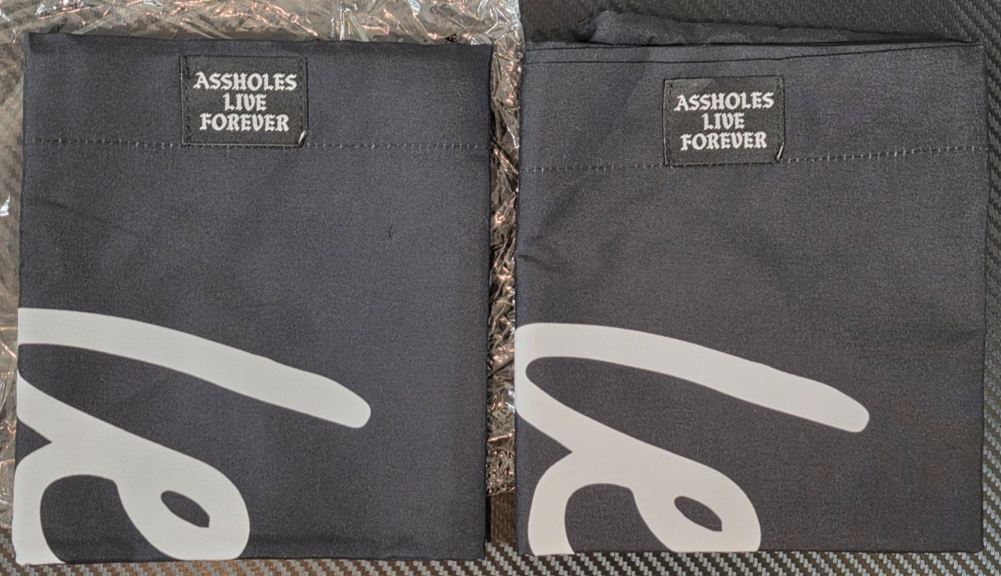 A******s Live Forever Lets F*** Lets Sleep Black Pillowcase Set
