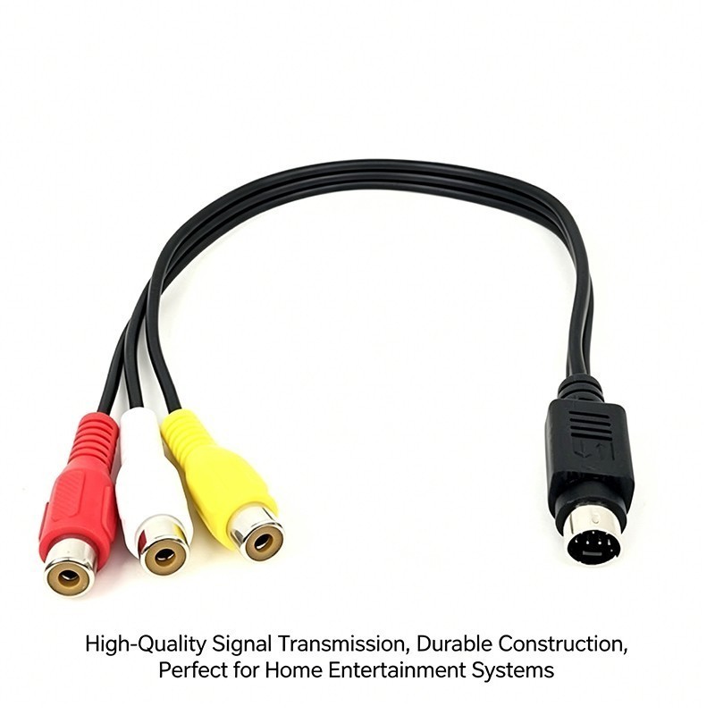 Game Capture HD Composite Video Stereo Audio 7 Pin AV S-video RCA Cable Adaptor