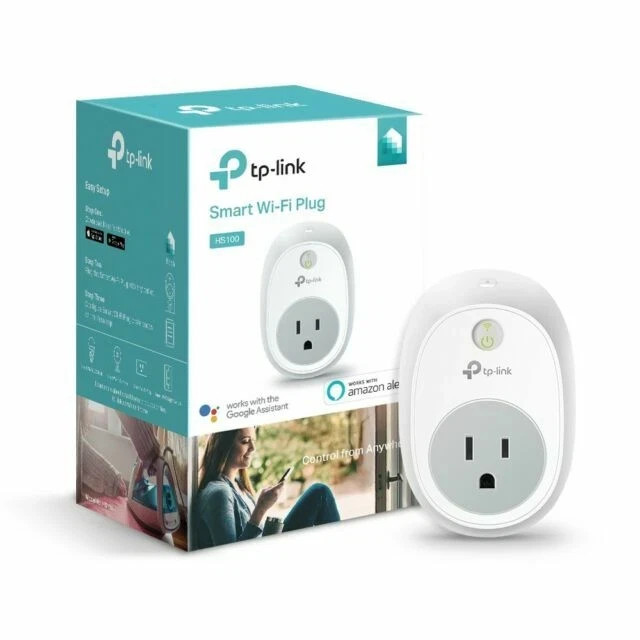 TP-Link - HS100 - Smart WiFi Plug - w/Google Assistant & Amazon Alexa NEW Sealed
