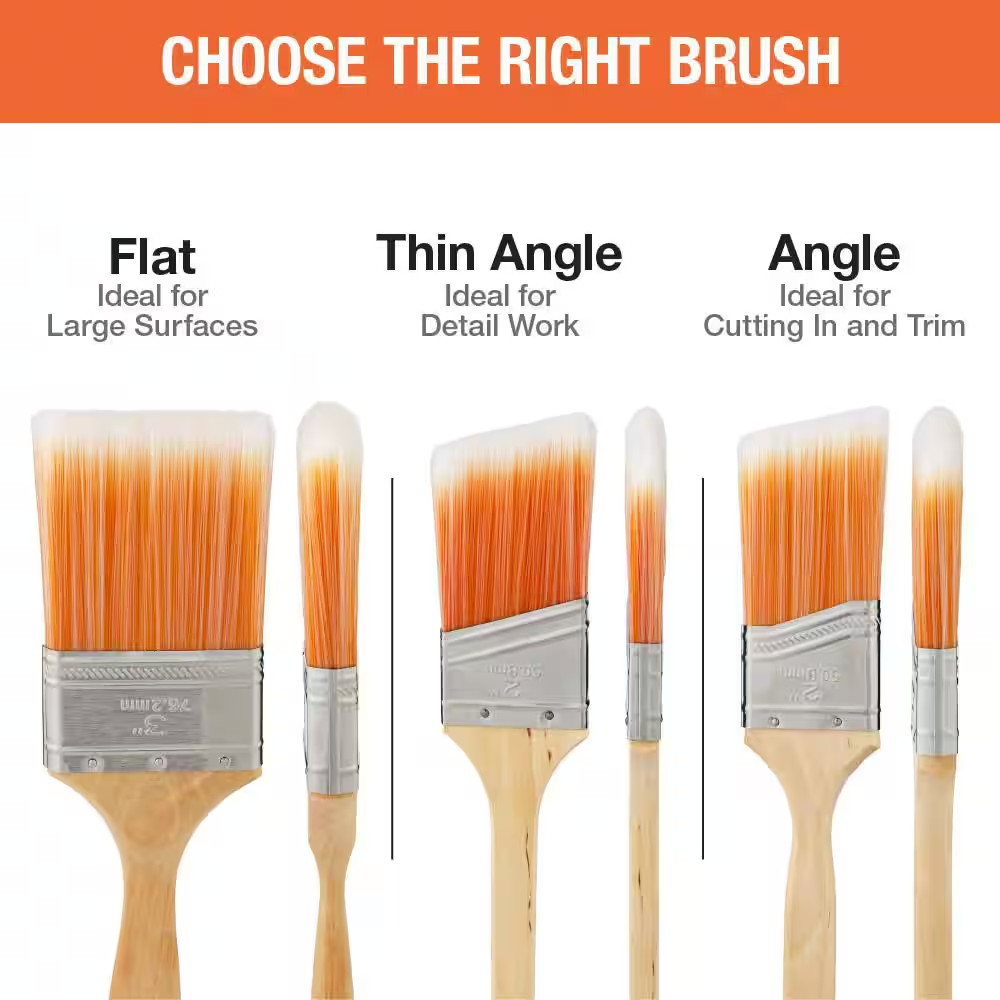 Good 2 In. Flat Cut Polyester Paint Brush