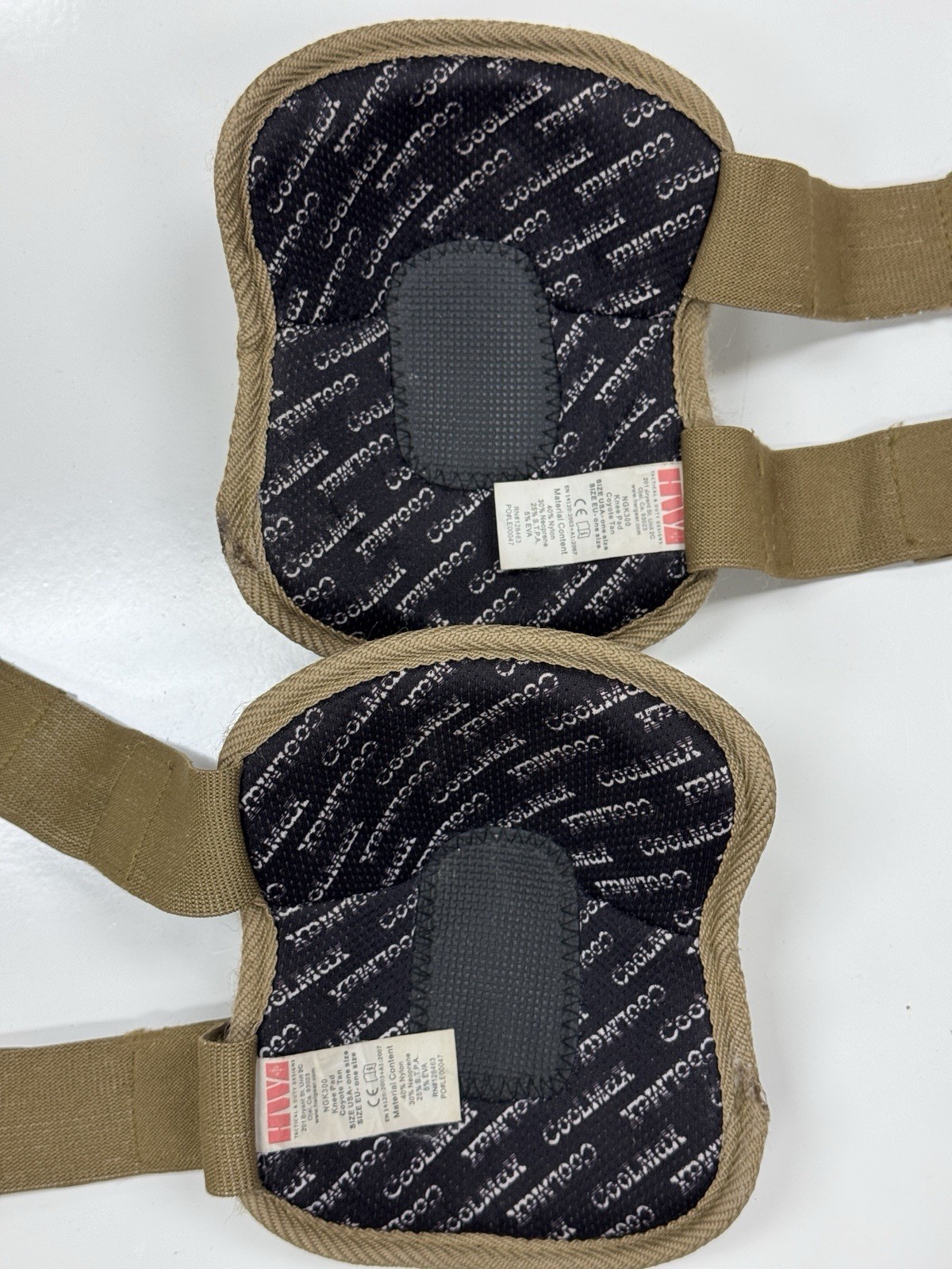 HWI NG Coyote Brown Military Tactical Knee Pads & Elbow Pads Complete Set USED