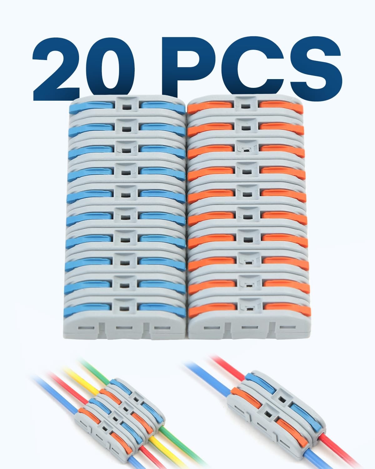 20PCS Wire & Electrical Connectors, Lever Connectors, Quick Install