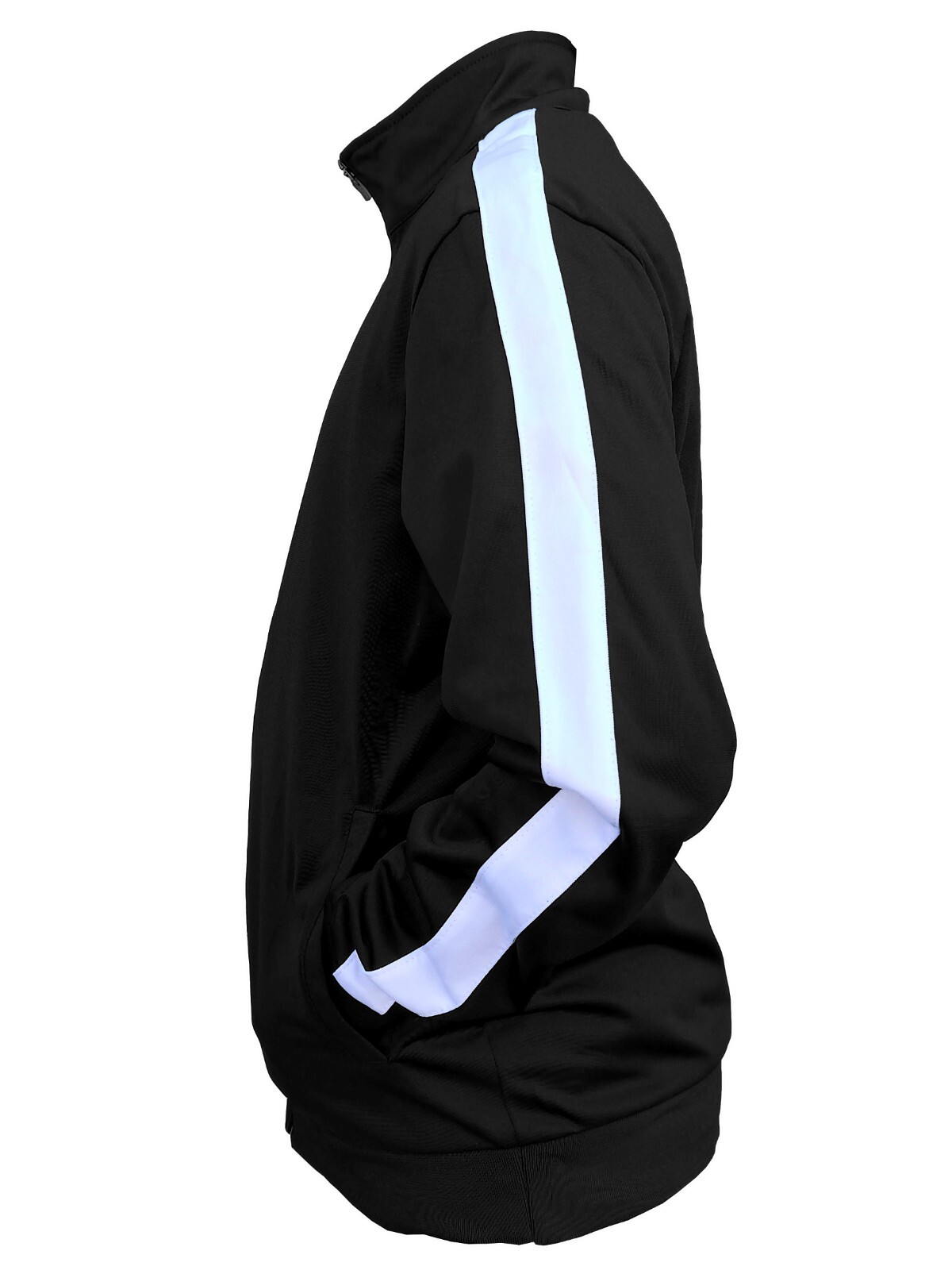Security Track Jacket with Reflective Decorations Front and Back