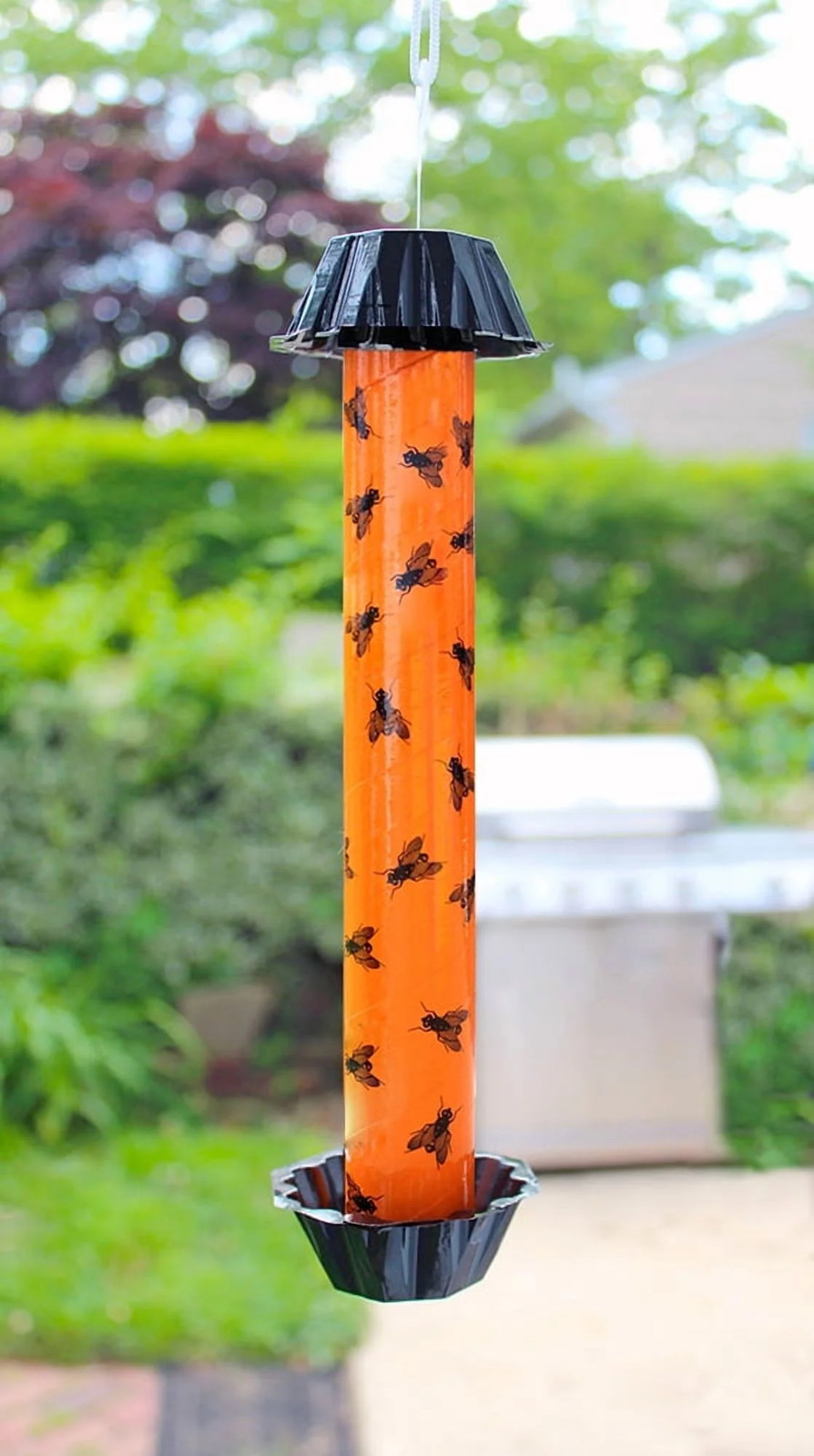 Fly stick trap for indoor outdoor flying insect control