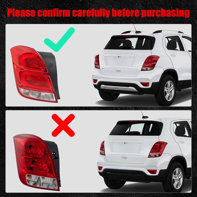 For 2017-2022 Chevy Trax LED Tail Light Brake Lamp Left Driver Side W/ Full Bulb