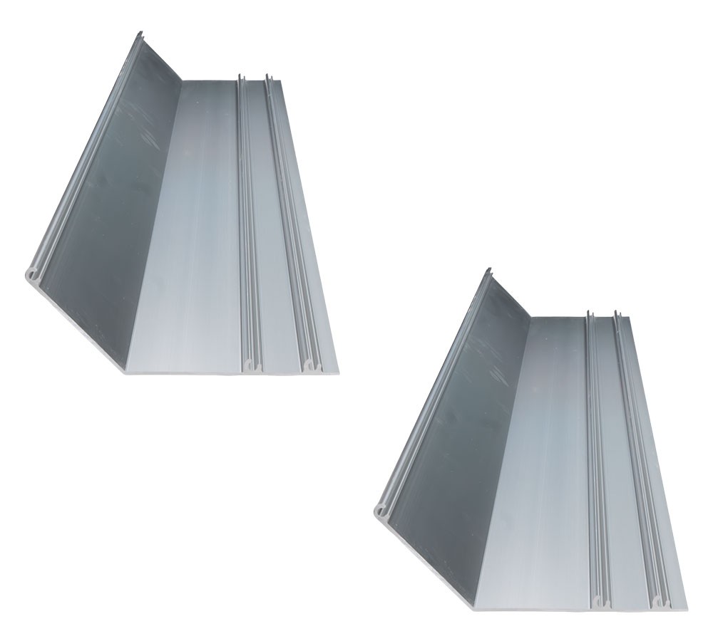 2Pk 103" Telescopic Wind Deflector for Dump Truck Tarp System, Mounting Hardware