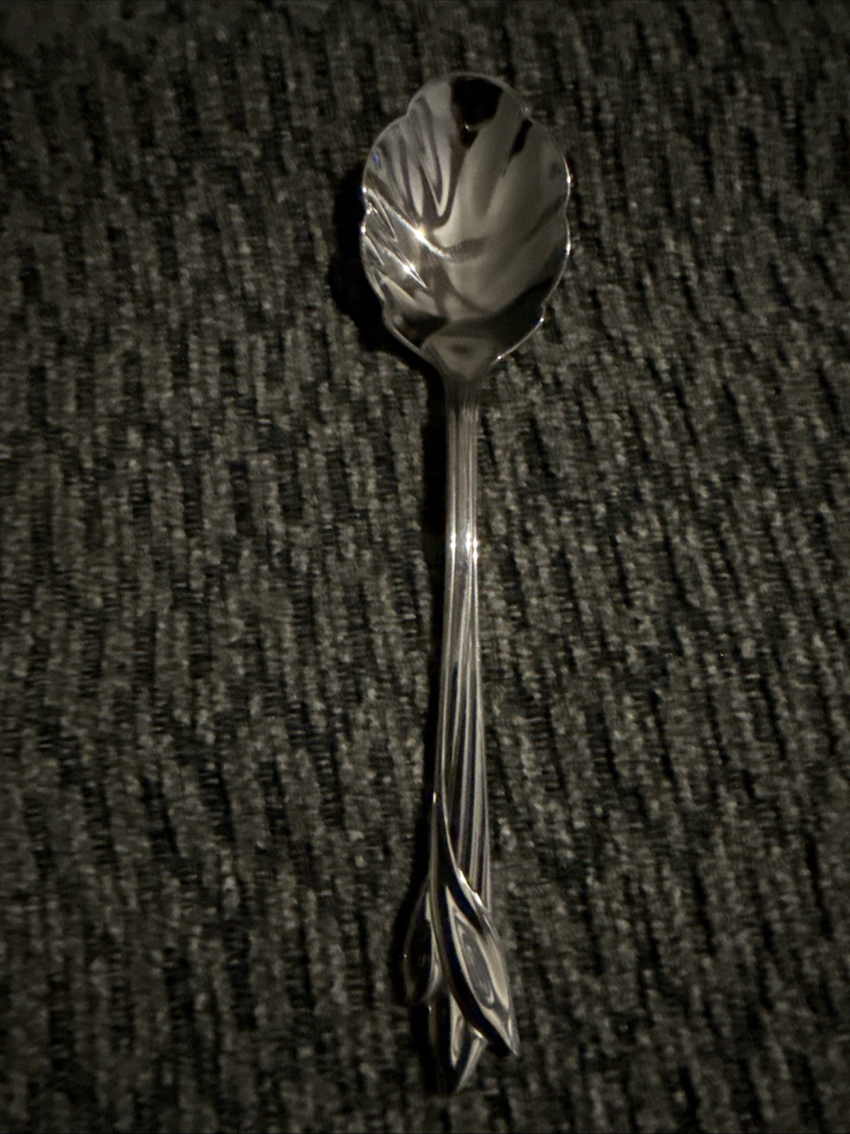Vintage Oneida Community Stainless Leander Sugar Shell Spoon NOS Jelly Shell 6”