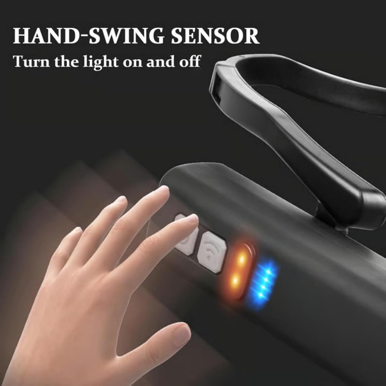 1000mAh Ear Worn LED Light Hands-Free Adjustable for Jogging Trail Running