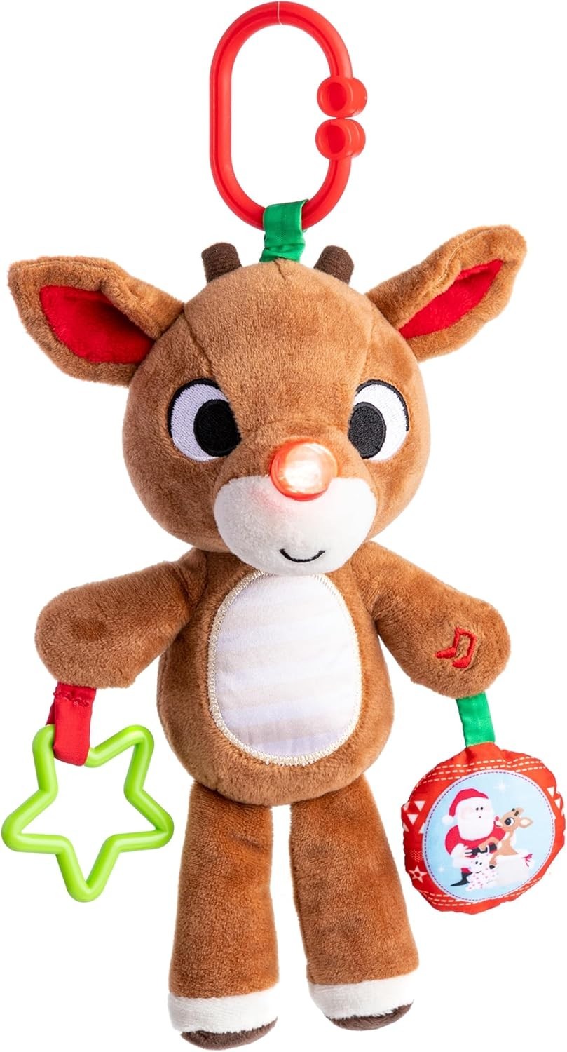 Rudolph The Red-Nosed Reindeer On The Go Teether Developmental Activity Toy, ...