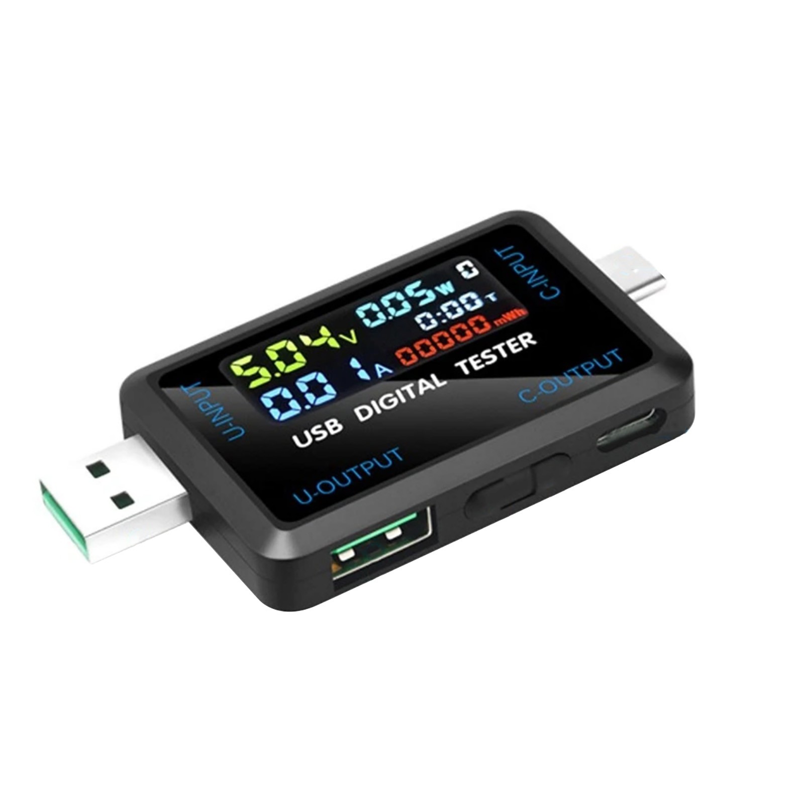 Maintenance USB C Voltmeter Current Meter Multi Function Button Power Monitor
