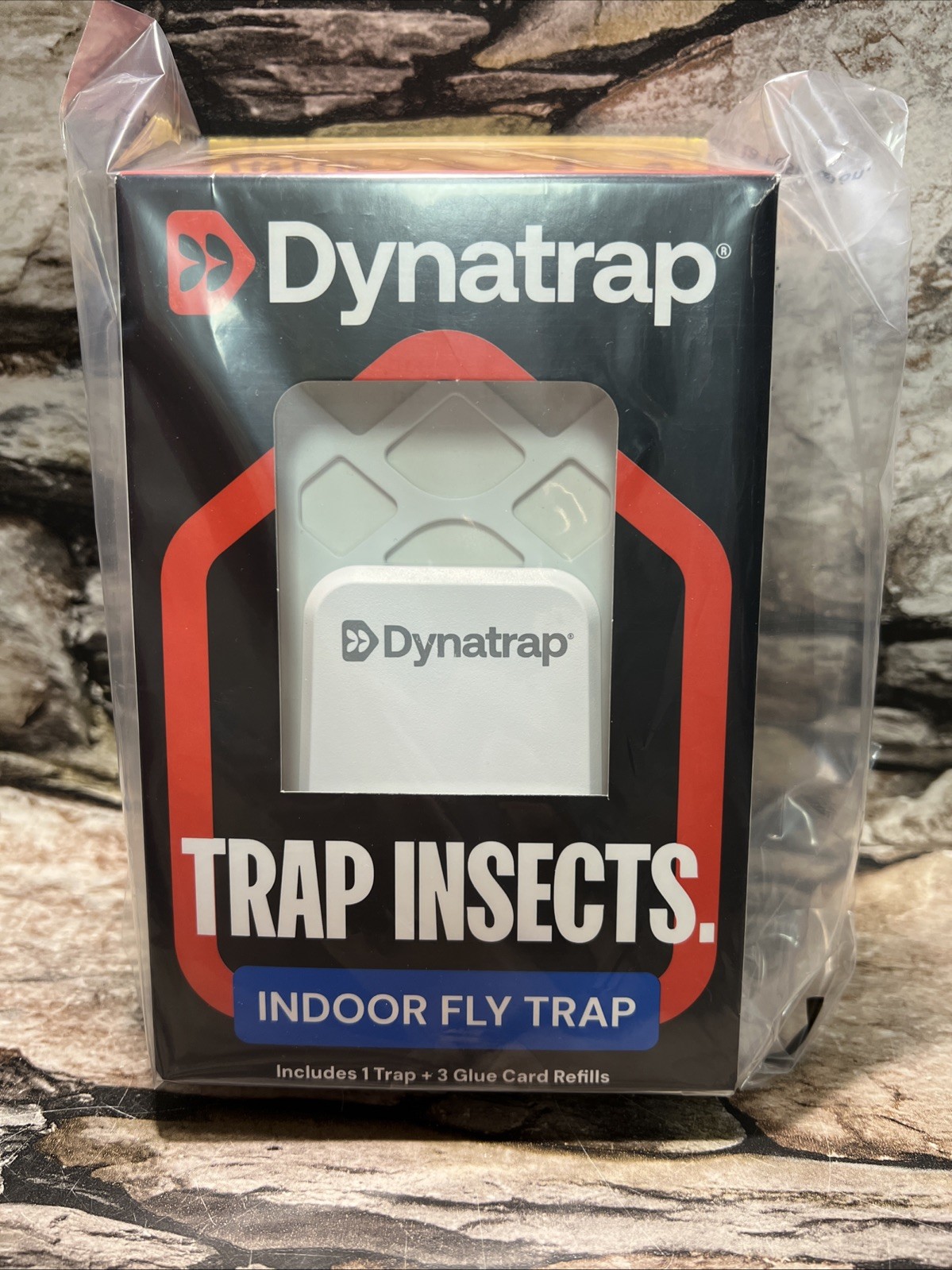 Dynatrap 1 Insect Trap 3 Refills, White Indoor for Catching Flies Mosquitoes