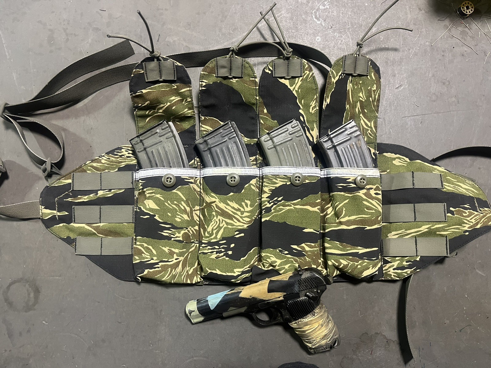 Vietnam Tiger stripe Modernized Chicom Chestrig Recce Rig