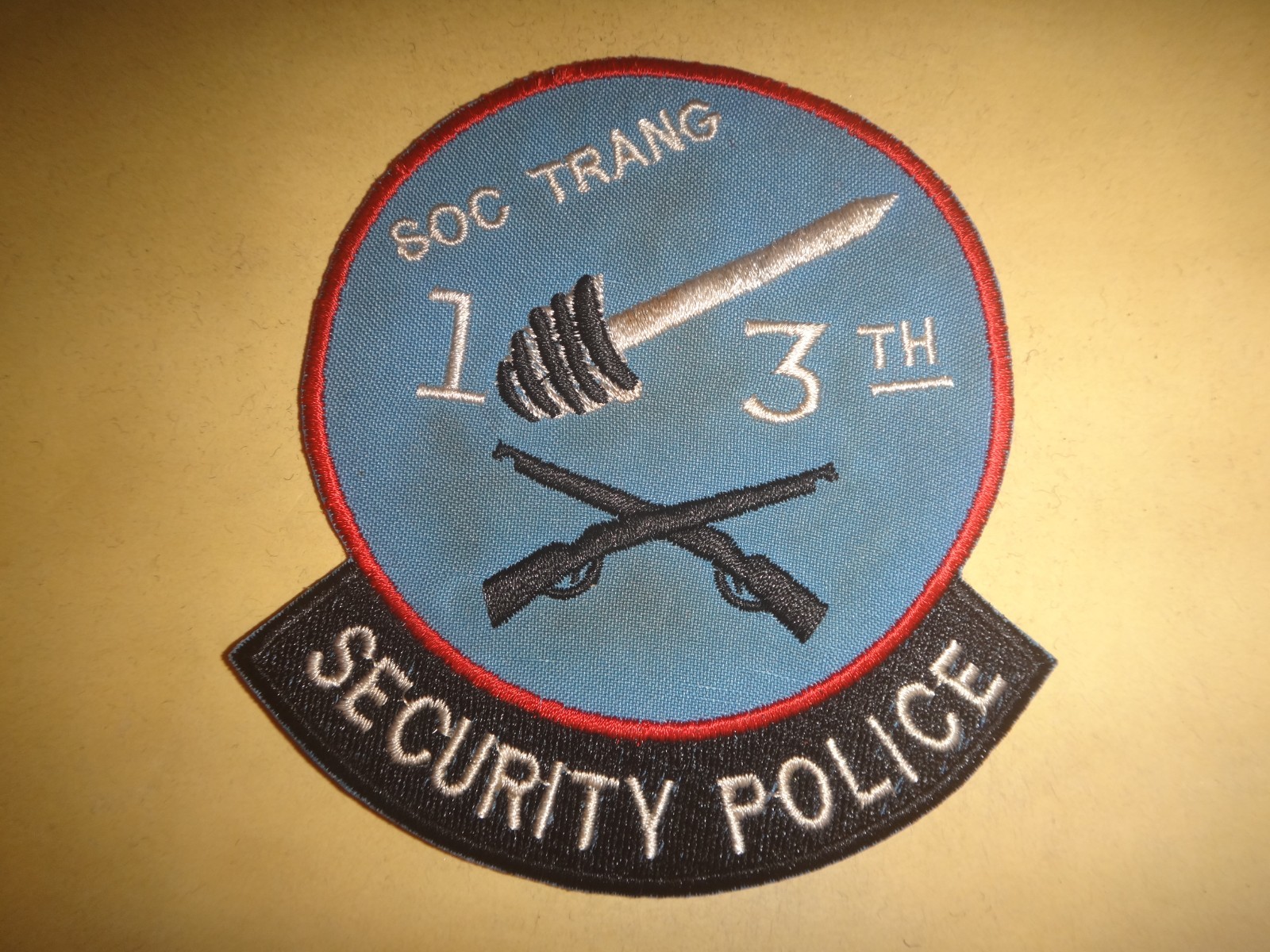 USAF 13th SECURITY POLICE Squadron At SOC TRANG Air Base Vietnam War Patch