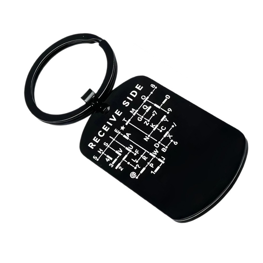 Engraved Metal Coin for Morse Code Practice with Smooth Finish Black R