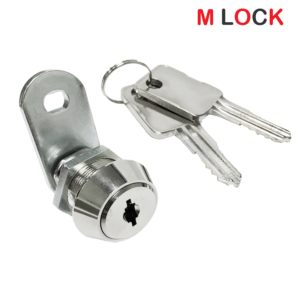 LOT OF 6  5/8“ Flat Key Cam Lock High Security 14 Disc Tumbler Triple Bitted