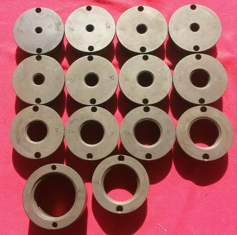 14 PC SET PIPE FITTERS ADAPTERS- 2" MALE TO FEMALE BOLT SIZE THREADING FREE SHIP