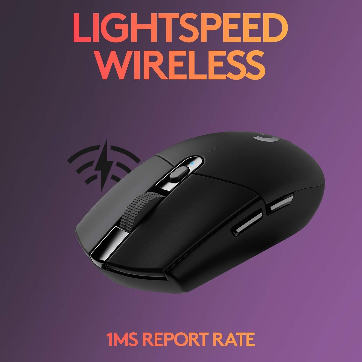 Logitech G305 LIGHTSPEED Wireless Gaming Mouse, Hero 12K Sensor 12,000 DPI Black