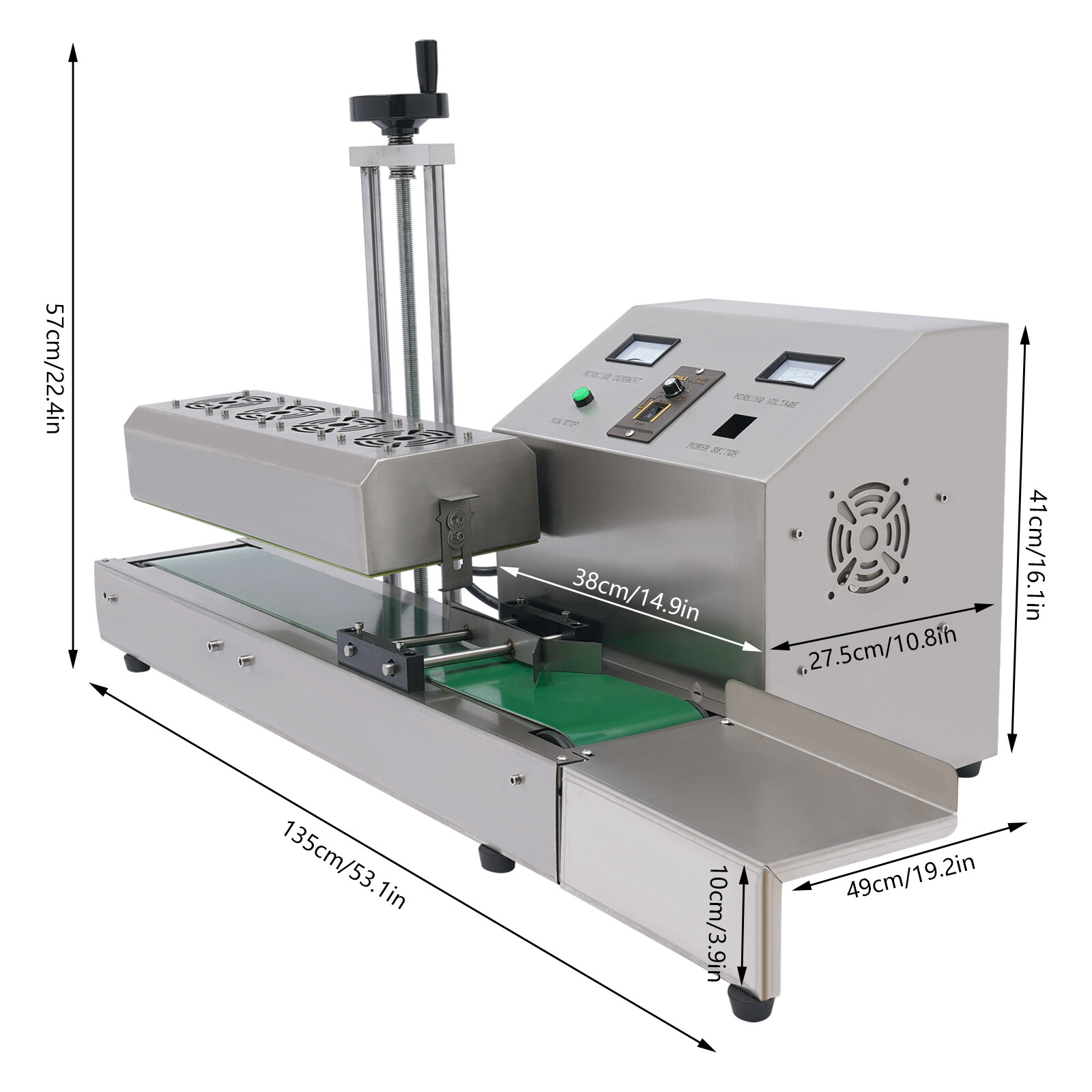 1800W Continuous Induction Sealing Machine 20-100mm Bottle Cap Automatic Sealer