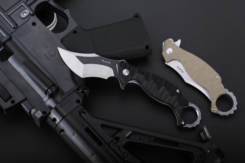 RUIKE P881-B1 Karambit Folding Knife-Black