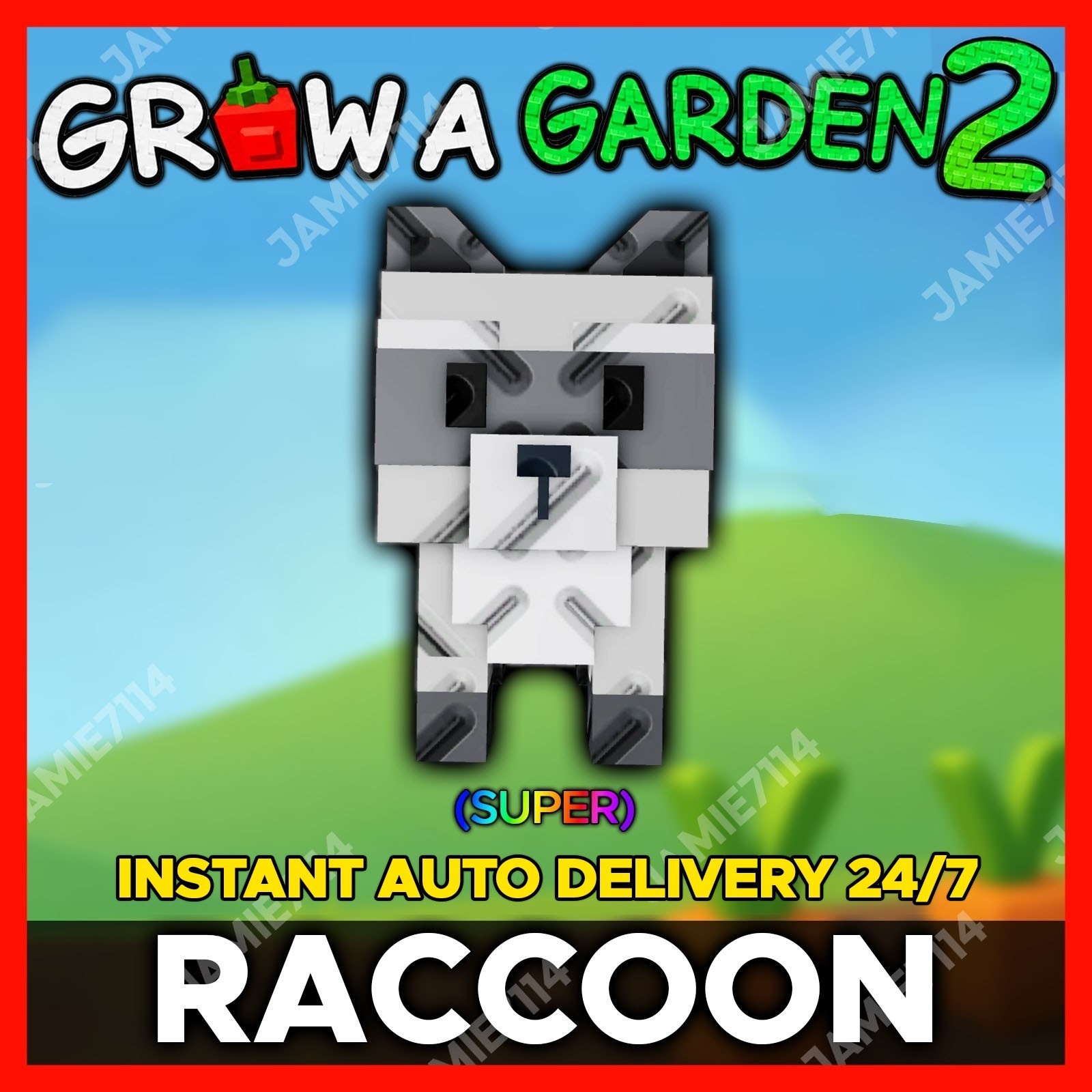 🪴Grow a Garden 2 | Raccoon | GAG2 Fast & Easy
