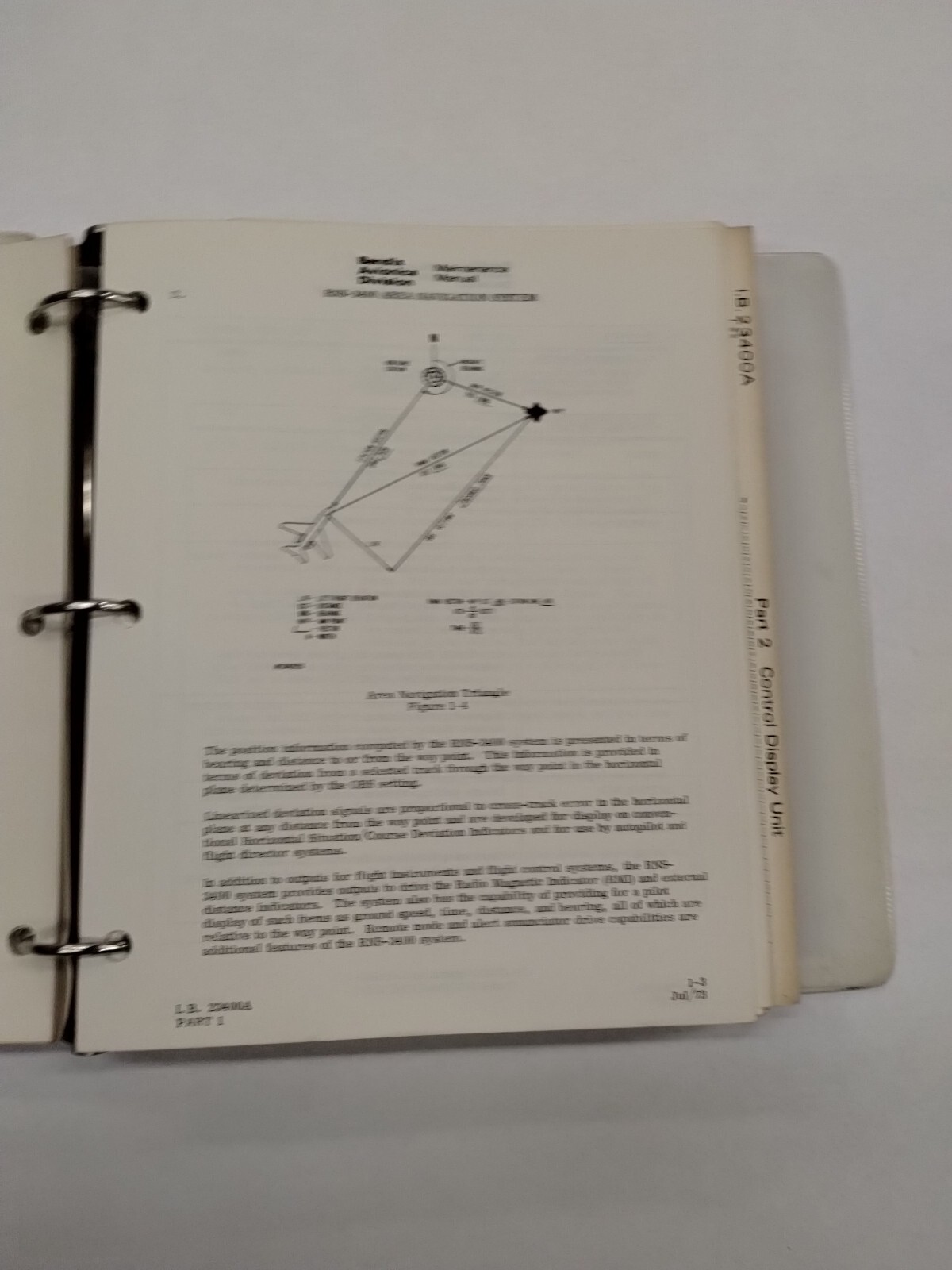Bendix RNS-3400 Area Navigation System Maintenance Manual July 1973-Original