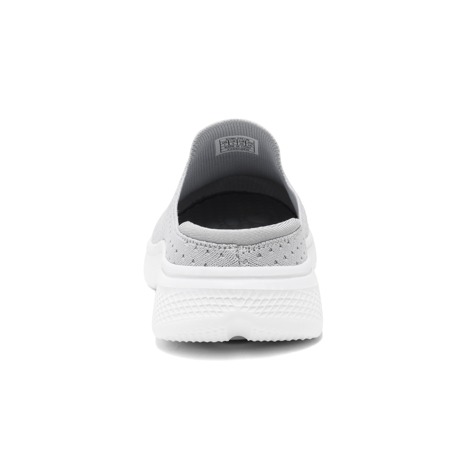 Women Slip On Mules Shoes Knit Sneakers Lightweight Breathable Walking Shoes