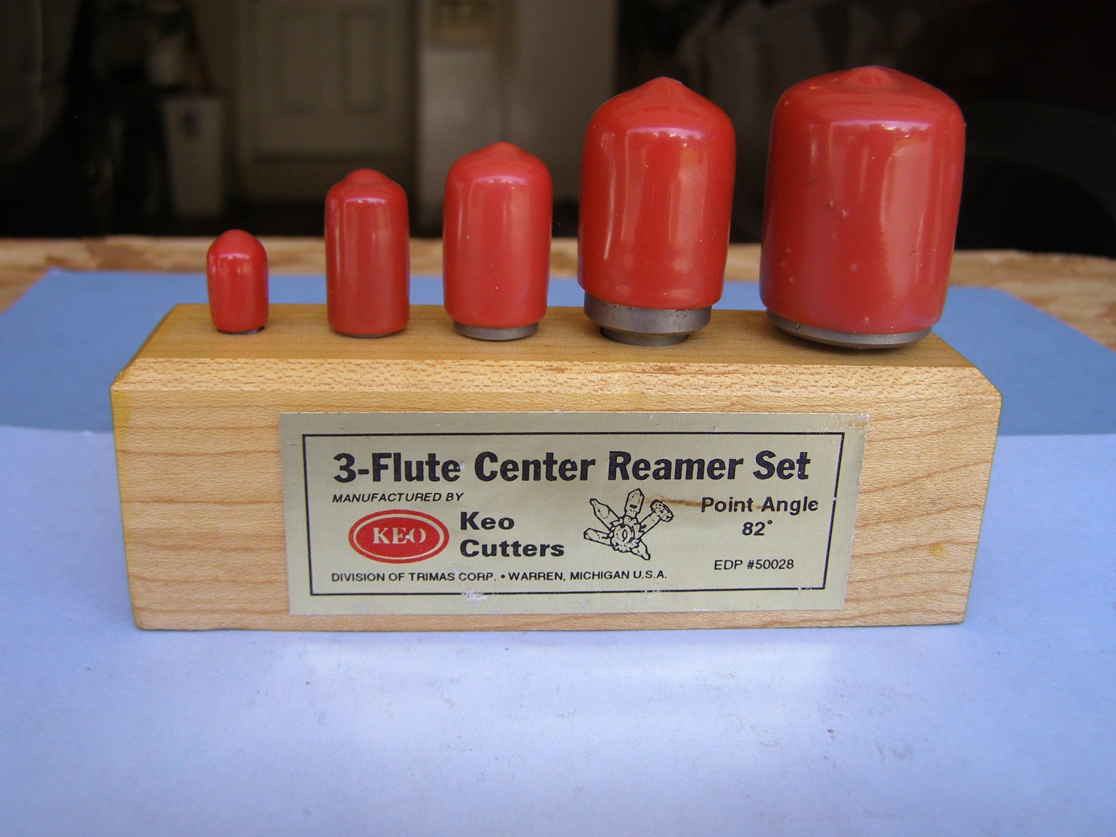 Keo 3-Flute Center Reamer or Countersink Set Point Angle 82 Degrees
