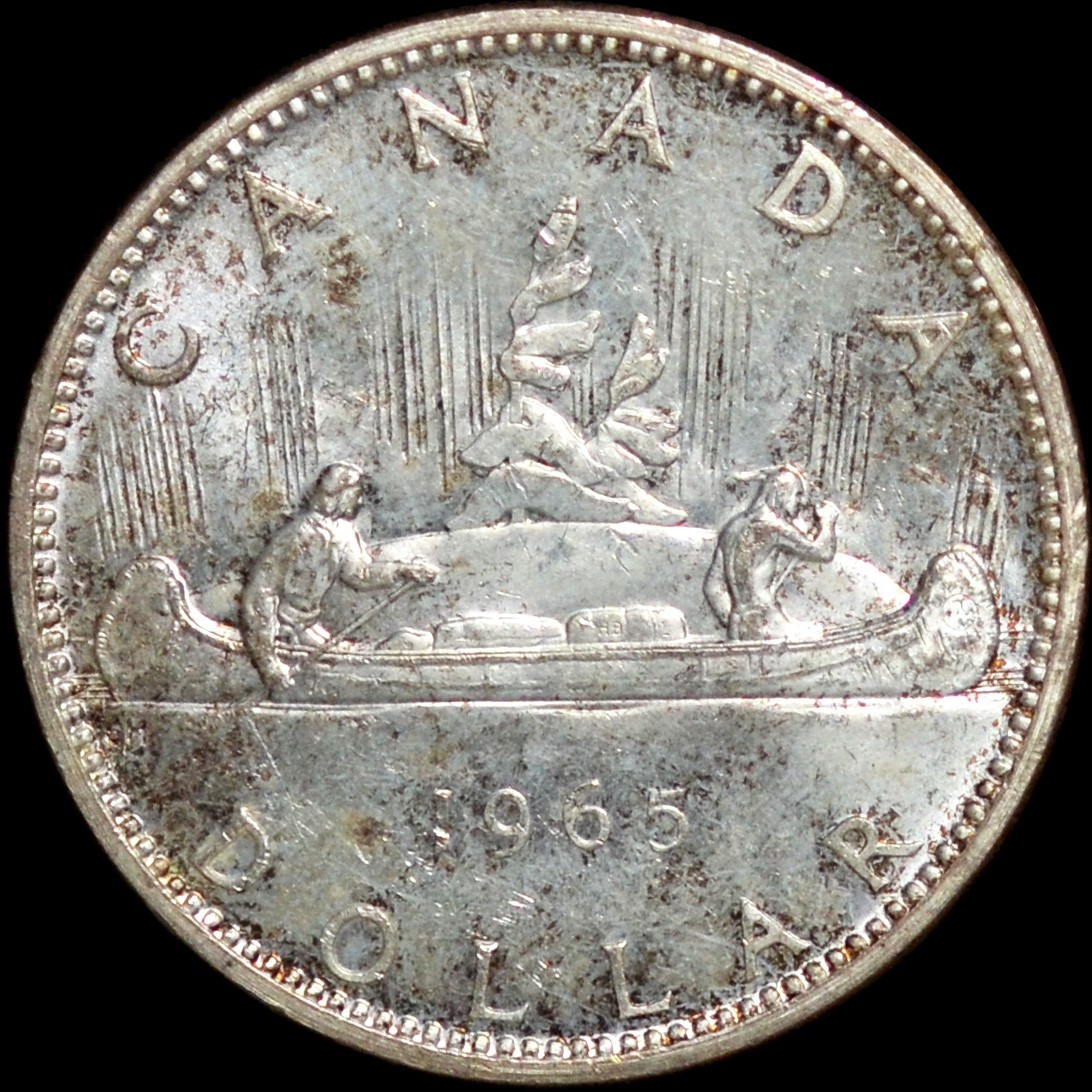 1965 Canada Queen Elizabeth II Silver $1