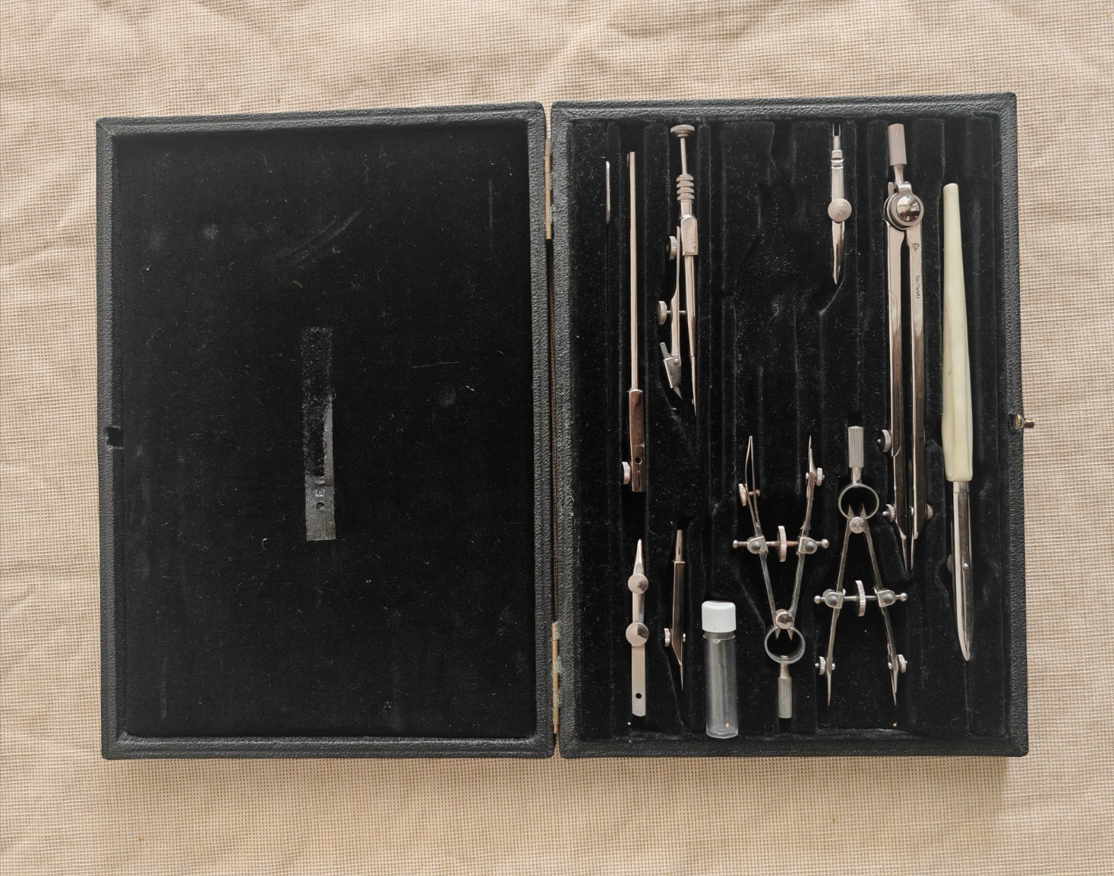 Vintage Harling London Technical Drawing Instrument Set Drafting Compass & Tool