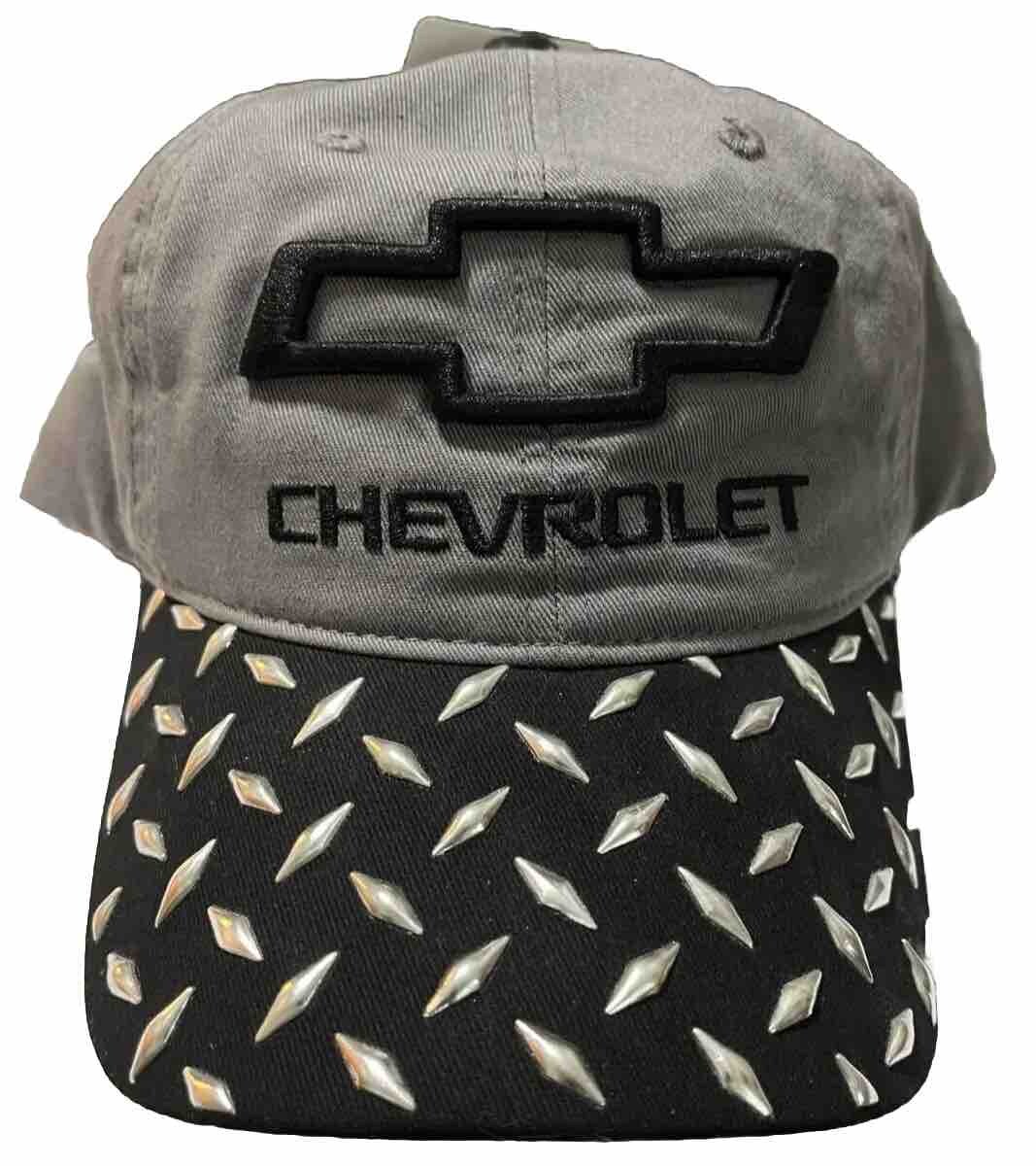 GM CHEVROLET Official Logo CAP Truckers Snapback Toolbox style raised brim Gray
