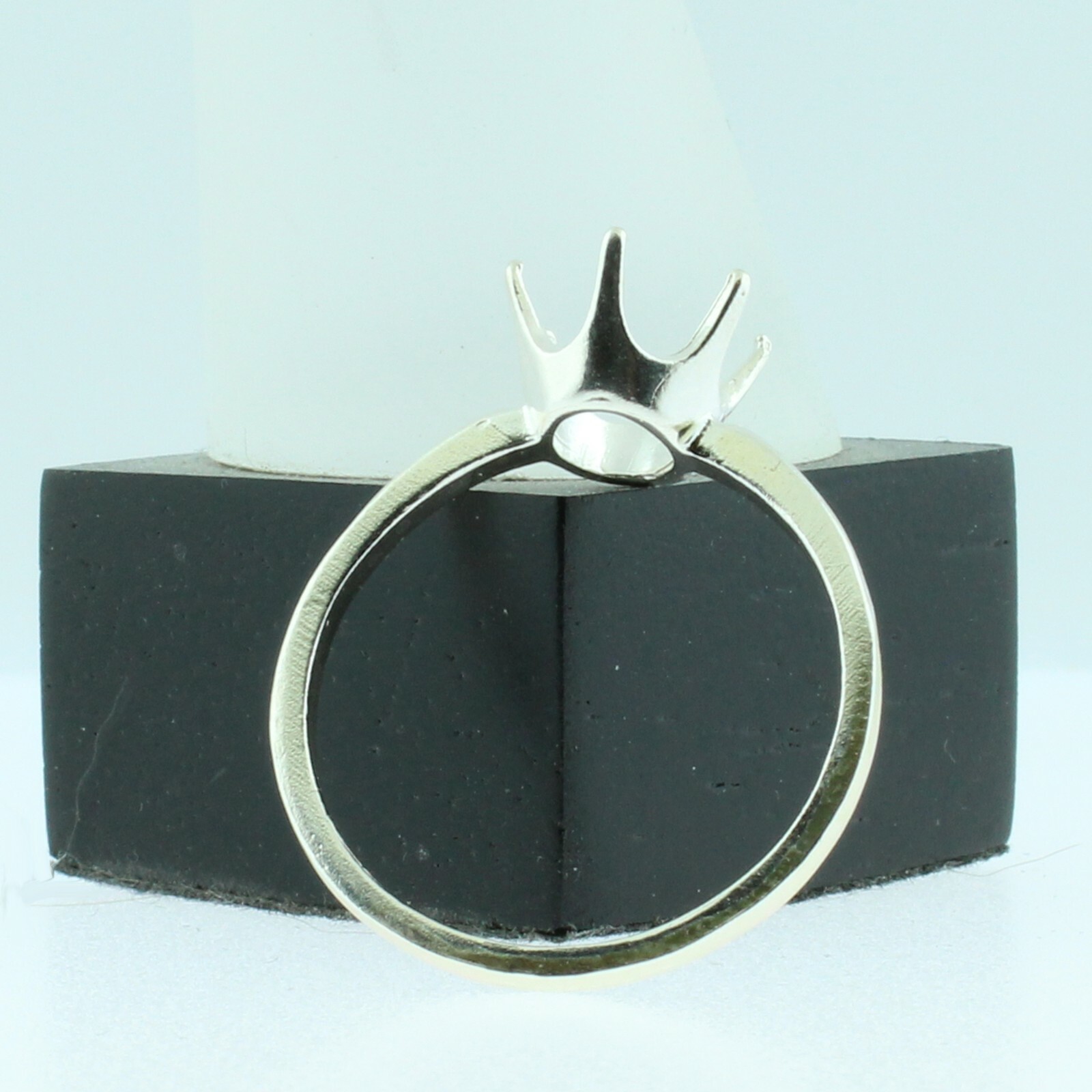 PRE-NOTCHED 10X8 OVAL SOLITAIRE RING .925 STERLING SILVER CR299SS