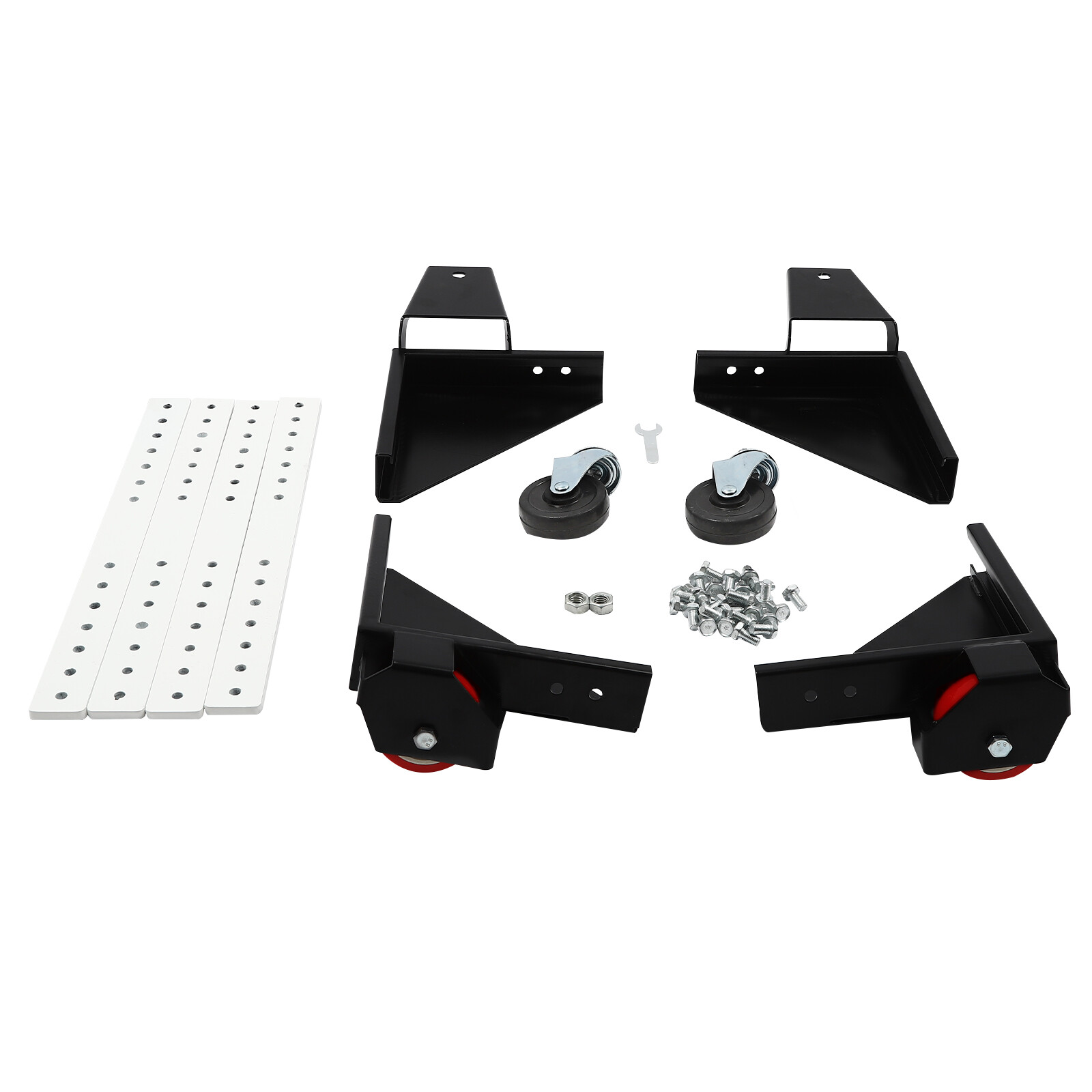 600lbs Adjustable Mobile Base Heavy Duty Rectangular Mobile Base w/ Wheels