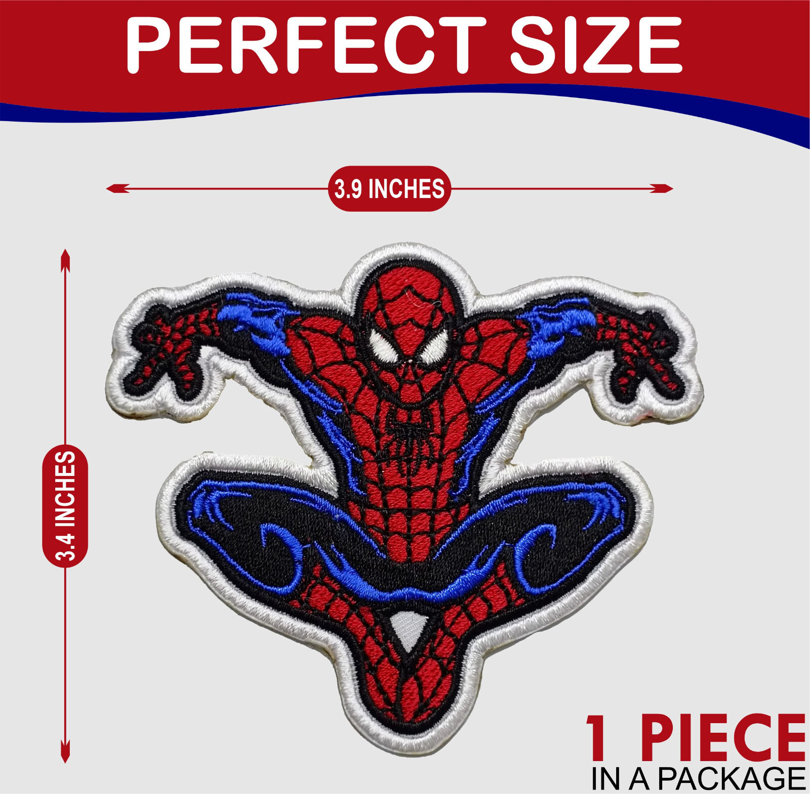 Marvel Spiderman Superhero Comic Iron On Patch - Sew Patch - Embroidered Patch