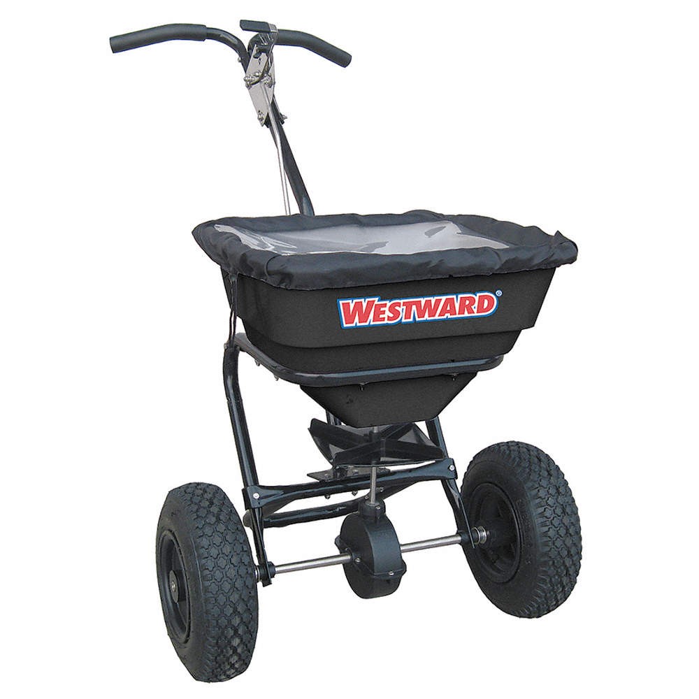 WESTWARD 10F636 Broadcast Spreader,70 lb.,Pneumatic 10F636