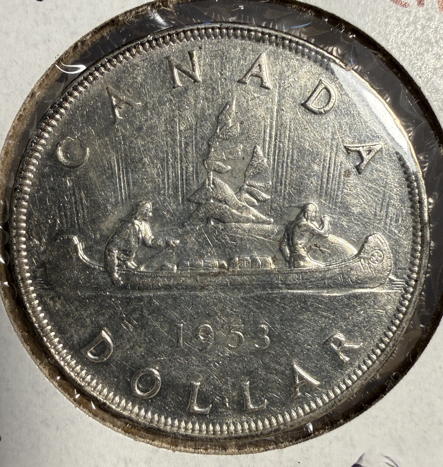 1953 Canadian Silver Dollar, MS+ SF  (15216)