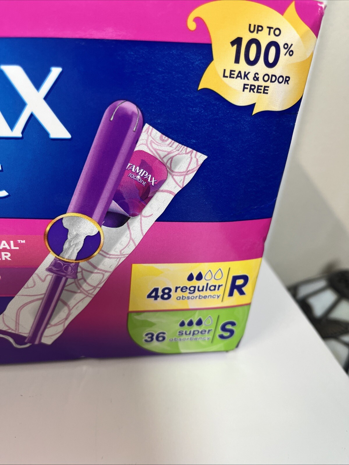 TAMPAX 784 CT, (48 Regular/36 Super)