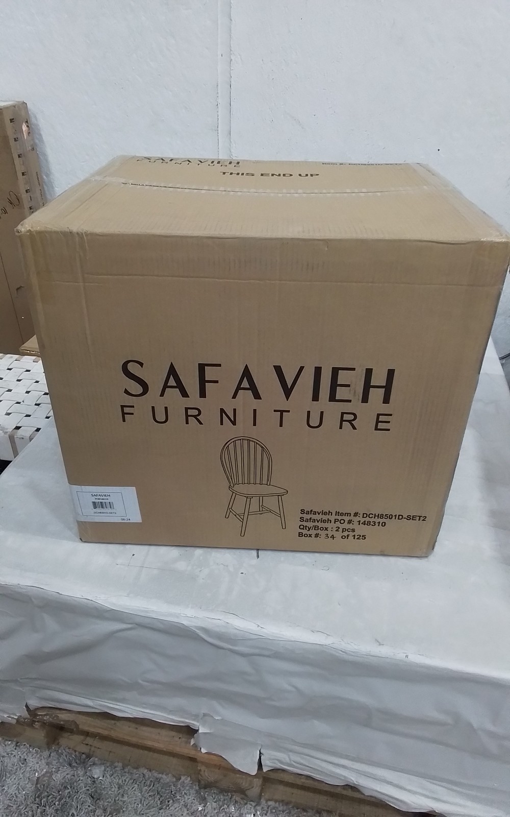 Safavieh CAMDEN SPINDLE DINING CHAIR, Reduced Price 2172761575 DCH8501D-SET2