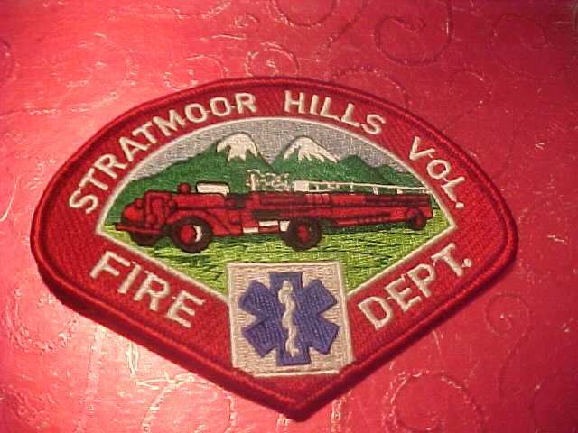 STRATMOOR HILLS COLORADO FIRE DEPARTMENT PATCH SHOULDER SIZE UNUSED