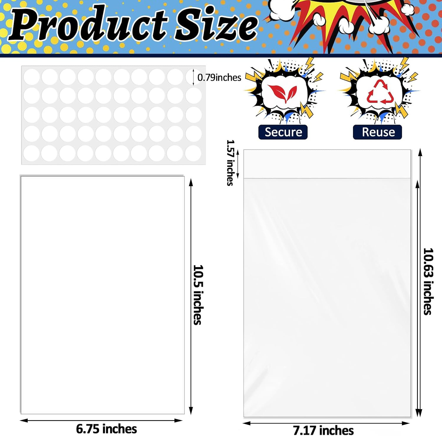20 Sets Acid-Free Comic Book Bags & Boards for Collectors - Regular Size