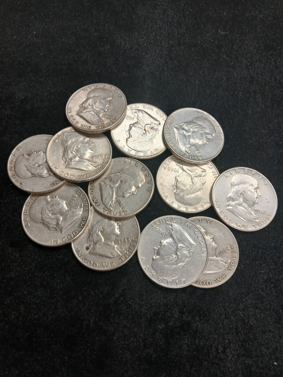 Silver 90% 1948 P Franklin Half Dollar Coin TP-038