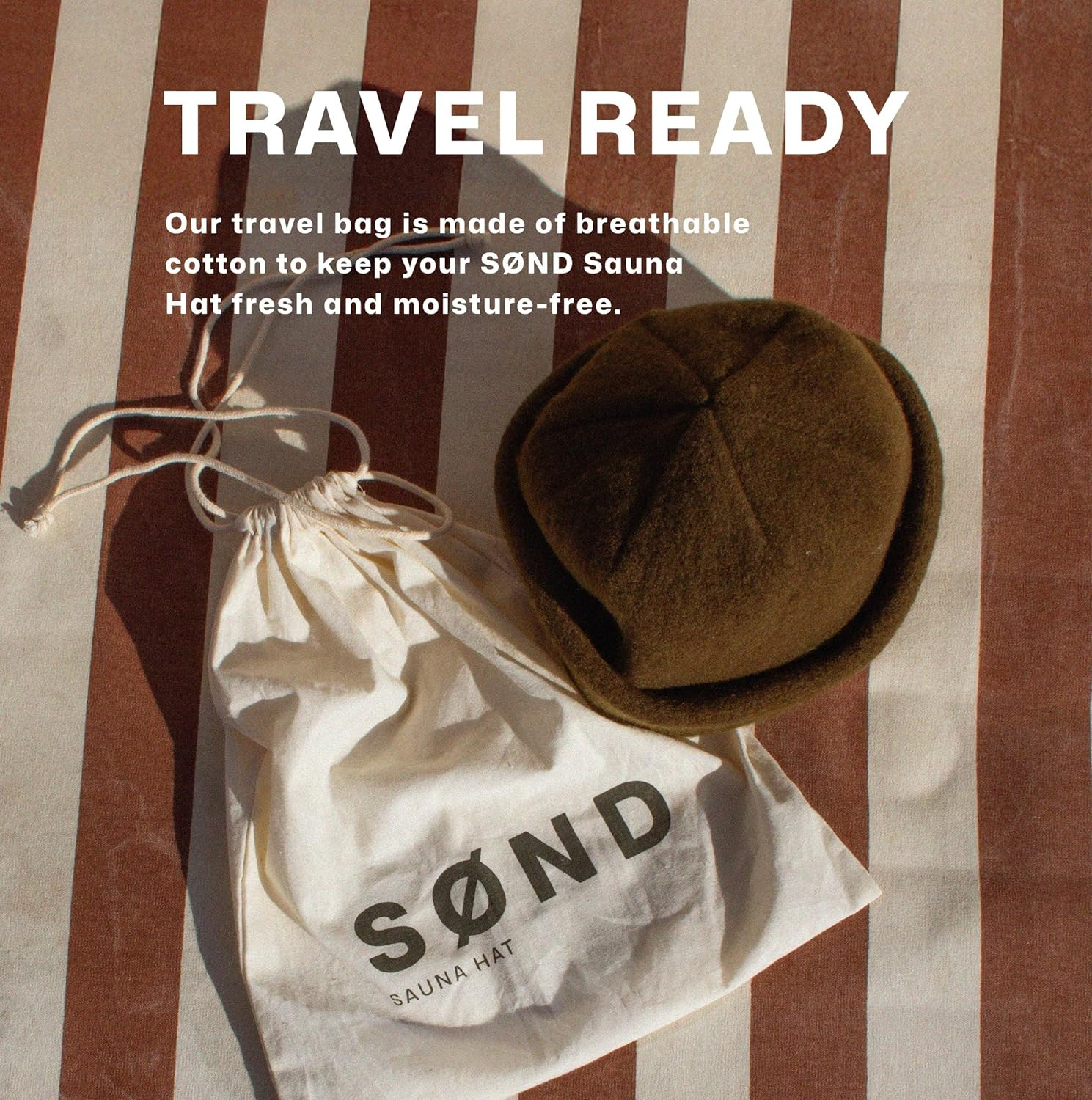 Sauna Hat Natural Merino Wool Sauna Accessory Heat Protection Includes Travel