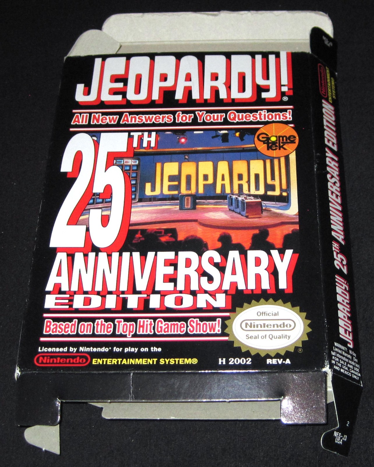 Jeopardy 25th Anniversary - Box Only (Nintendo NES) Authentic