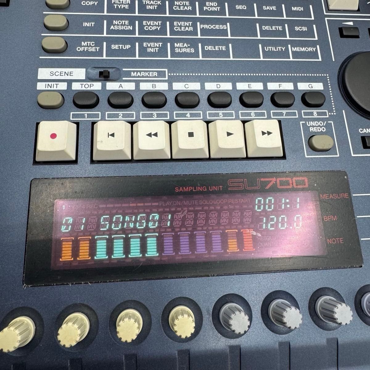 Yamaha SU700 Sequencer Sampler Only power supply confirmed JANK
