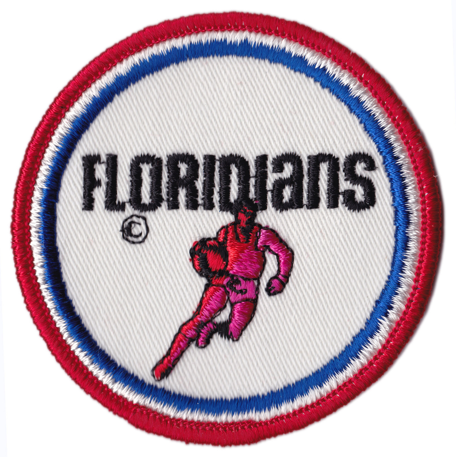 1970-72 MIAMI FLORIDIANS ABA BASKETBALL VINTAGE 3" DEFUNCT TEAM LOGO PATCH