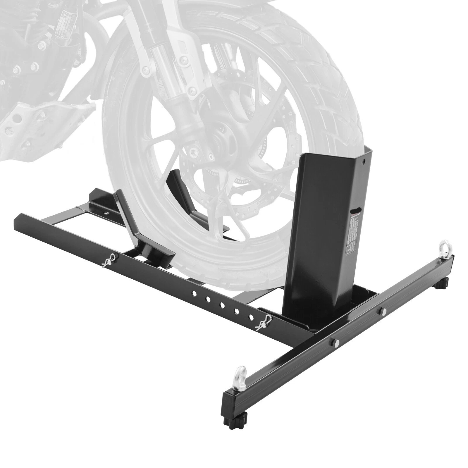 15" -22" Motorcycle Stand Wheel Chock Upright Adjustable 1800lb Capacity