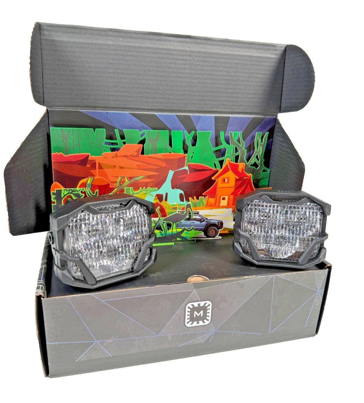 Morimoto 4Banger 2.0 HXB LED Pods TrailMaster Optic White Set BAF128.2 *Open Box