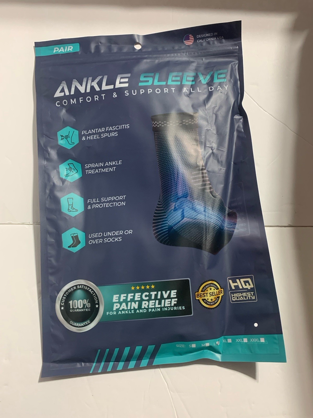 Modvel Foot & Ankle Brace Socks Sprained Ankle Compression Sleeve  - Various