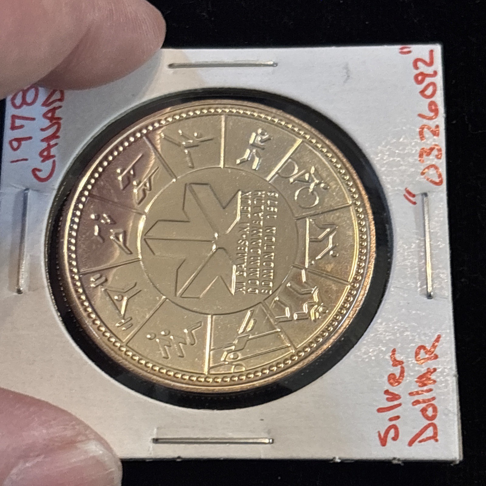 1978 Canada Silver Dollar Edmonton Games Proof “0326092” Canadian $1